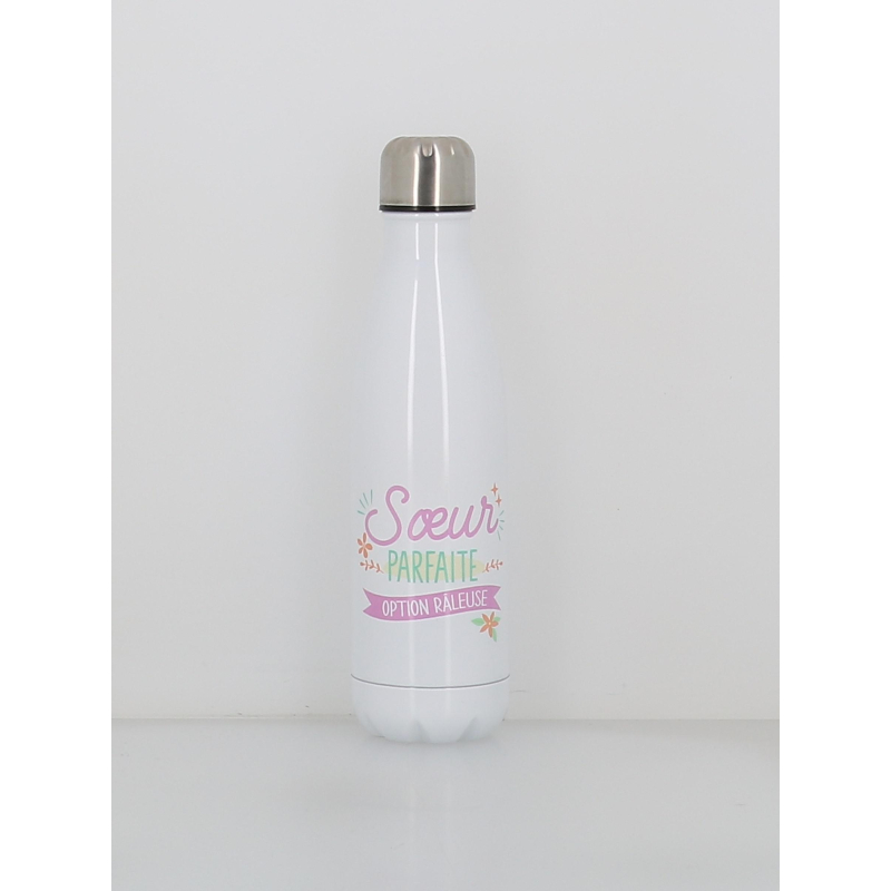 Gourde isotherme sœur parfaite option raleuse 500ml blanc - Stc