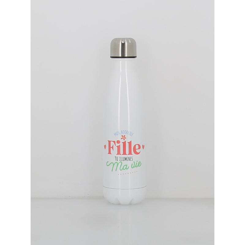 Gourde isotherme adorable fille 500ml blanc - Stc