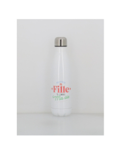 Gourde isotherme adorable fille 500ml blanc - Stc