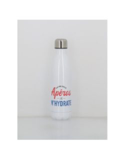 Gourde isotherme entre deux apéros 500ml blanc - Stc