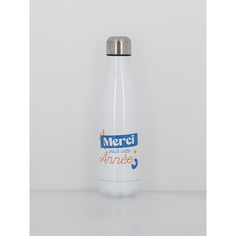 Gourde isotherme merci pour cette année 500ml blanc - Stc