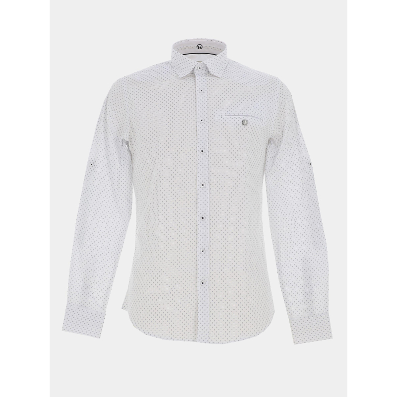 Chemise imprimée lacrosse blanc homme - Benson & Cherry