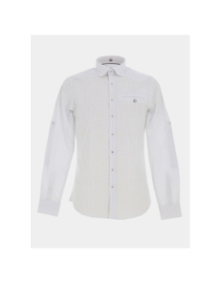 Chemise imprimée lacrosse blanc homme - Benson & Cherry