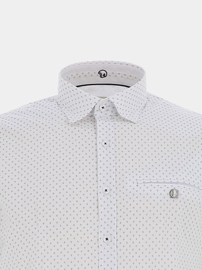 Chemise imprimée lacrosse blanc homme - Benson & Cherry