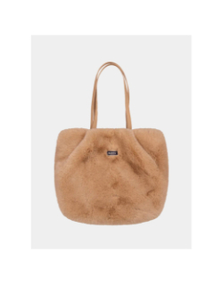 Sac tote bag en fausse fourrure djupa marron femme - Barts