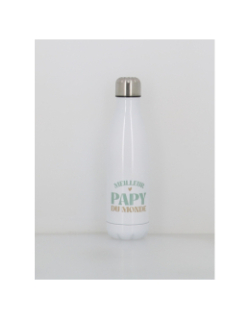 Gourde isotherme meilleur papi 500ml blanc - Stc