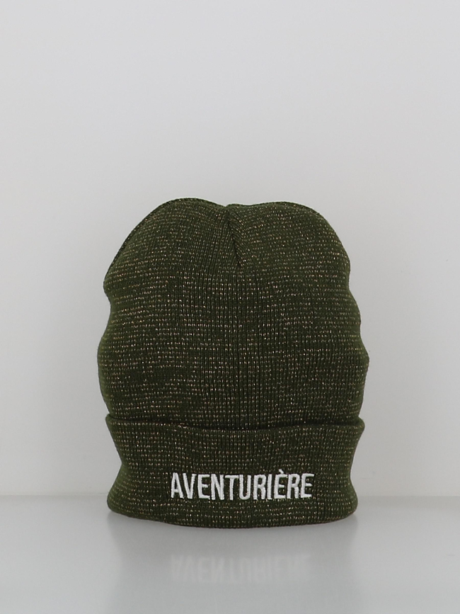 Bonnet pailleté aventurière kaki femme - Stc