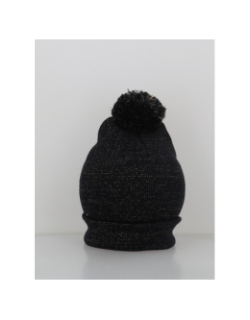 Bonnet pompon pailleté épicurienne bleu marine femme - Stc