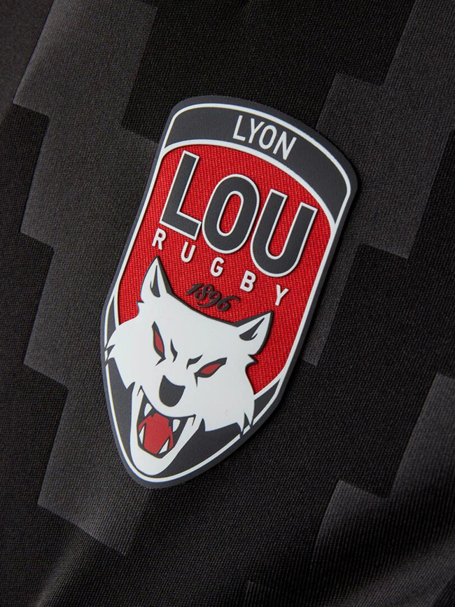 T-shirt de rugby lou training ruck noir et rouge homme - M Com