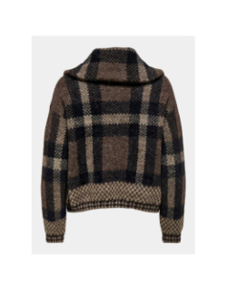 Gilet zippé maroon marron femme - Only