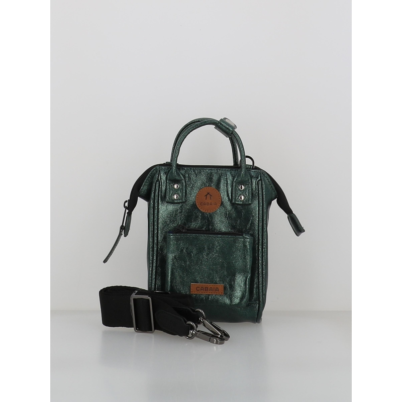 Sac bandoulière nano lucerne métallisé vert - Cabaïa