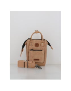 Sac bandoulière nano velours côtelé luxor beige - Cabaïa