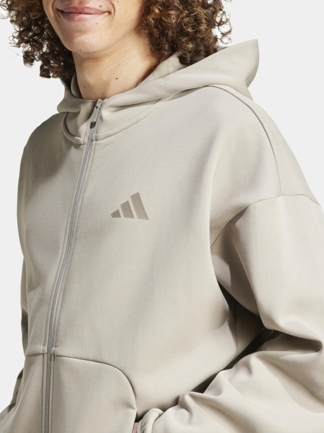 Sweat à capuche zippé future icon vert homme - Adidas