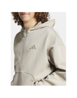 Sweat à capuche zippé future icon vert homme - Adidas