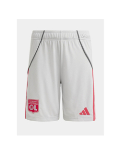 Short de football third ol 25/26 gris enfant - Adidas