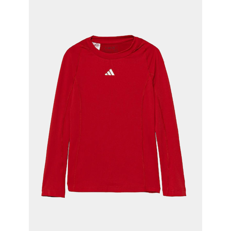 T-shirt de sport à manches longues tf ls rouge enfant - Adidas