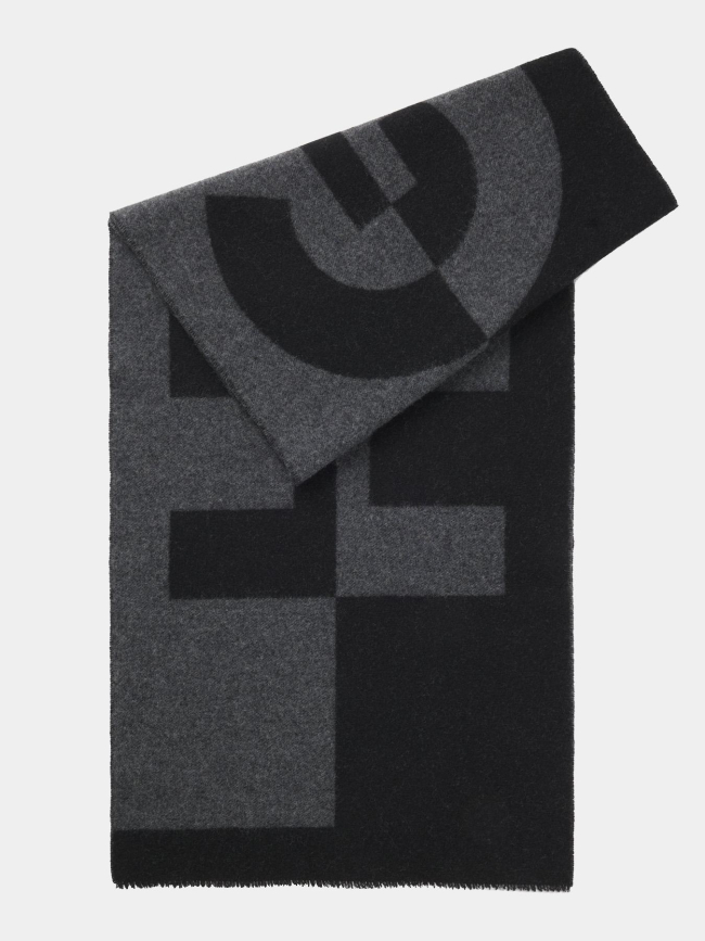 Echarpe en laine martyn noir homme - Hugo