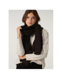 Echarpe pailleté morgane noir femme - Deeluxe