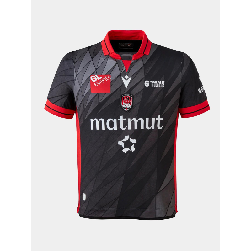 Maillot de rugby domicile lou 25/26 noir enfant - M Com