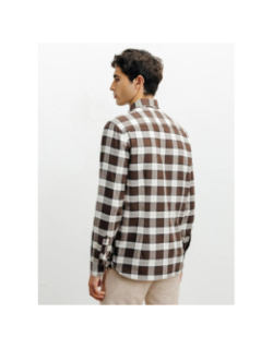 Chemise à carreaux korn marron homme - Izac