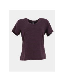 T-shirt de sport chiné à col v onpcore violet femme - Only