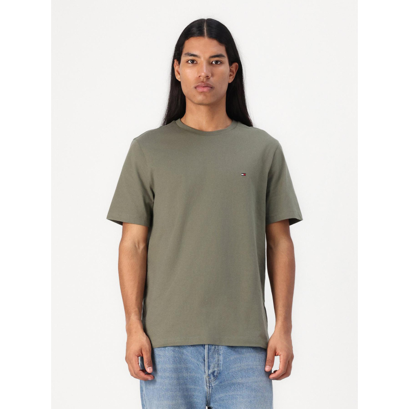 T-shirt à manches courtes ajusté kaki homme - Tommy Jeans