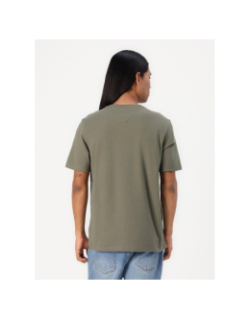 T-shirt à manches courtes ajusté kaki homme - Tommy Jeans