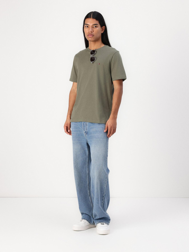 T-shirt à manches courtes ajusté kaki homme - Tommy Jeans