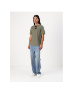 T-shirt à manches courtes ajusté kaki homme - Tommy Jeans