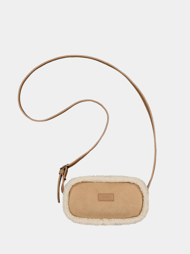 Sac bandoulière en fausse peau de mouton aedy marron femme - Barts