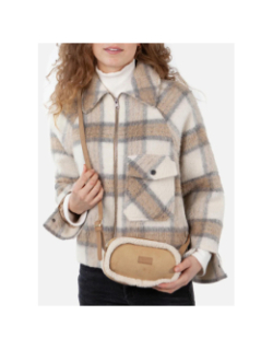 Sac bandoulière en fausse peau de mouton aedy marron femme - Barts