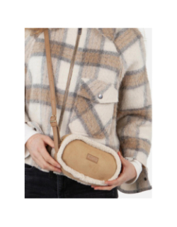 Sac bandoulière en fausse peau de mouton aedy marron femme - Barts