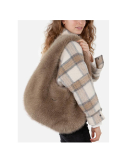 Sac en fausse fourrure reydar marron femme - Barts
