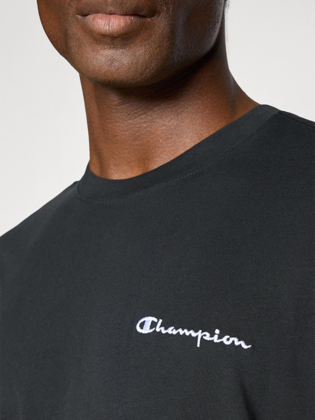 T-shirt à manches courtes et logo brodé noir homme - Champion