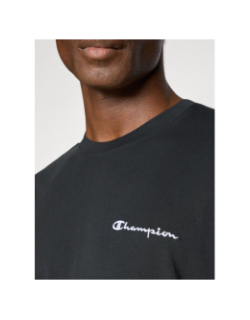 T-shirt à manches courtes et logo brodé noir homme - Champion