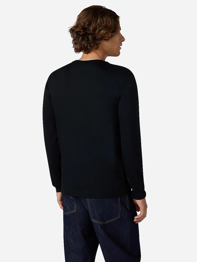 T-shirt à manches longues et logo brodé noir enfant - Champion