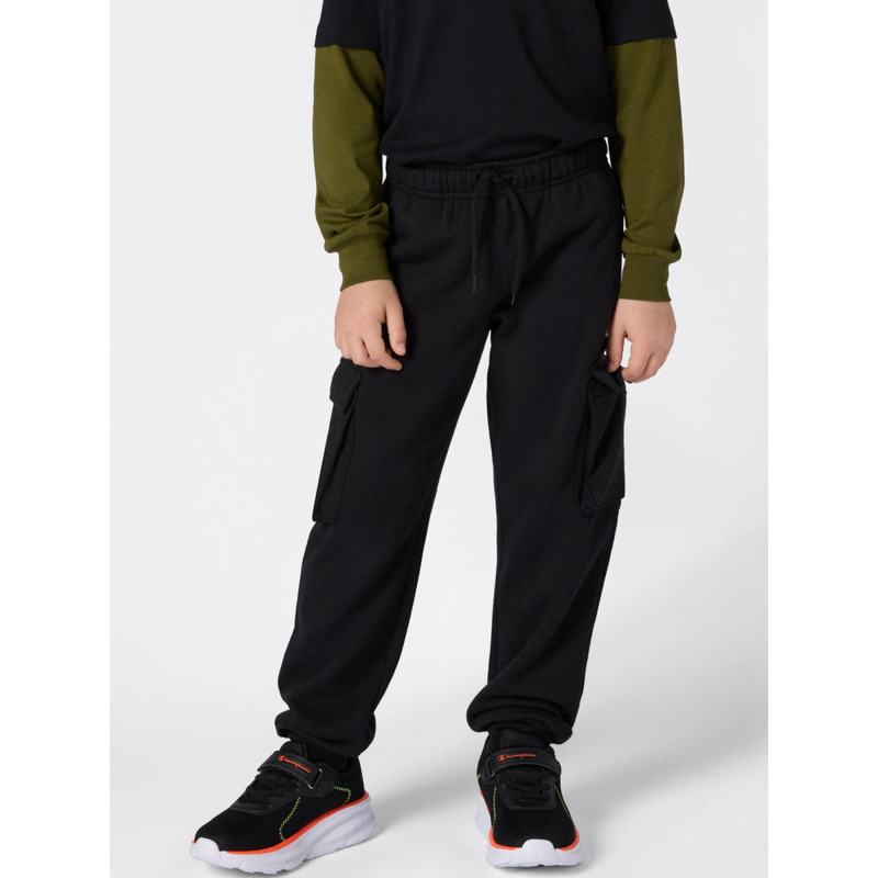 Pantalon jogging cargo logo noir enfant - Champion
