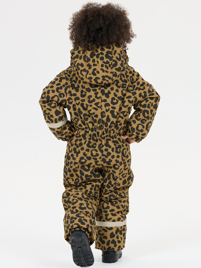 Combinaison de ski tower printed w-pro marron enfant - ZIg Zag