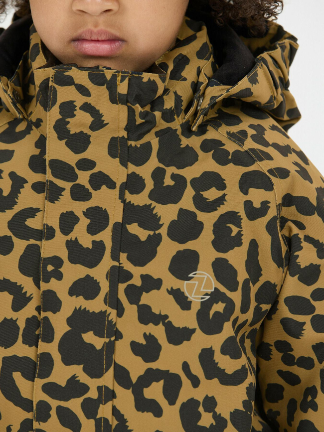 Combinaison de ski tower printed w-pro marron enfant - ZIg Zag