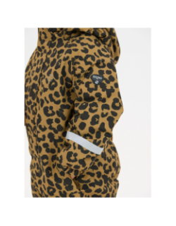 Combinaison de ski tower printed w-pro marron enfant - ZIg Zag