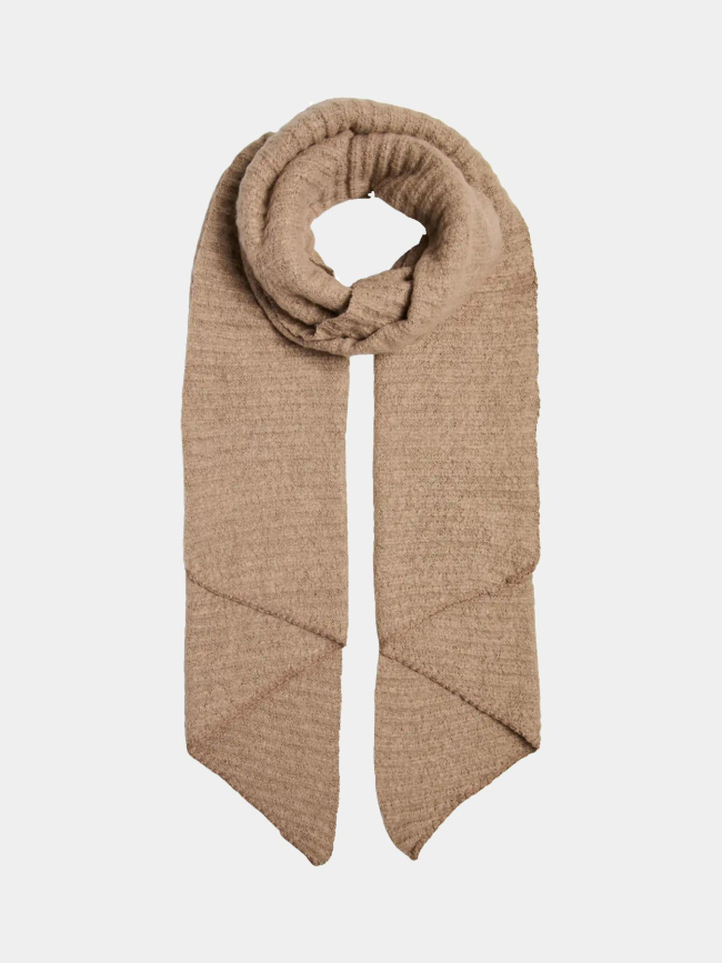 Écharpe structurée pyron marron femme - Pieces