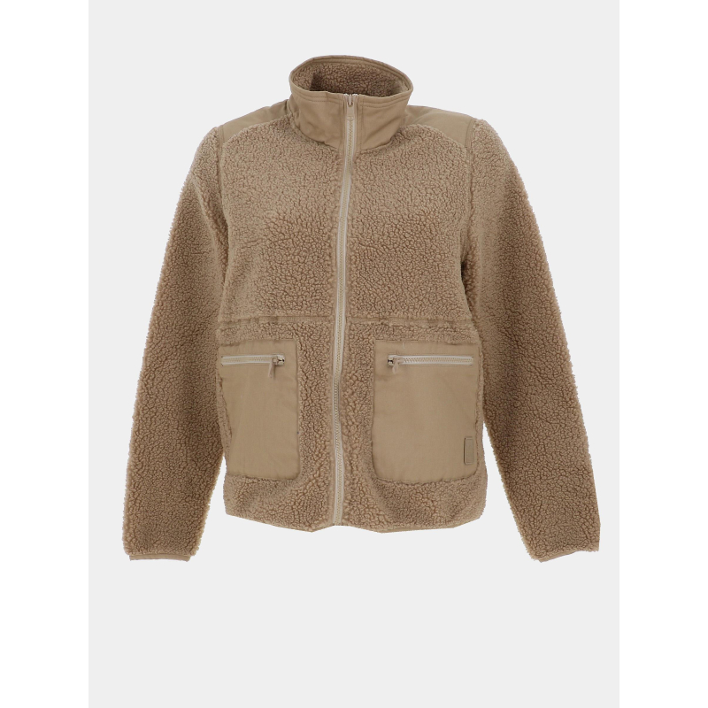 Veste polaire sherpa dachel marron femme - Sun Valley