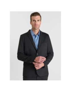 Veste blazer effet chiné spand noir homme - Le Temps Des Cerises