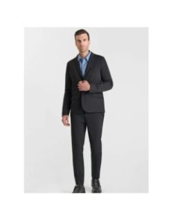 Veste blazer effet chiné spand noir homme - Le Temps Des Cerises