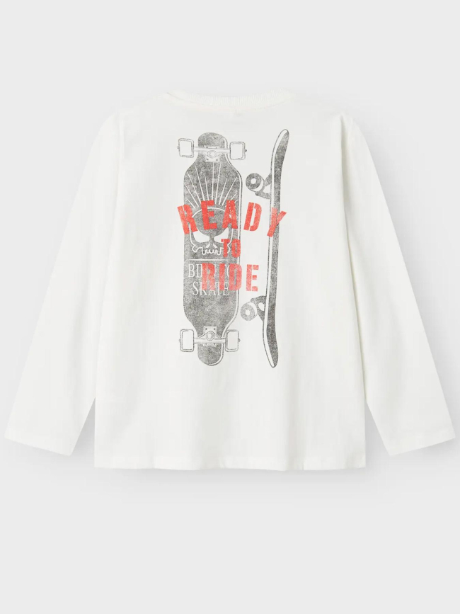 T-shirt à manches longues nkmorson blanc enfant - Name It