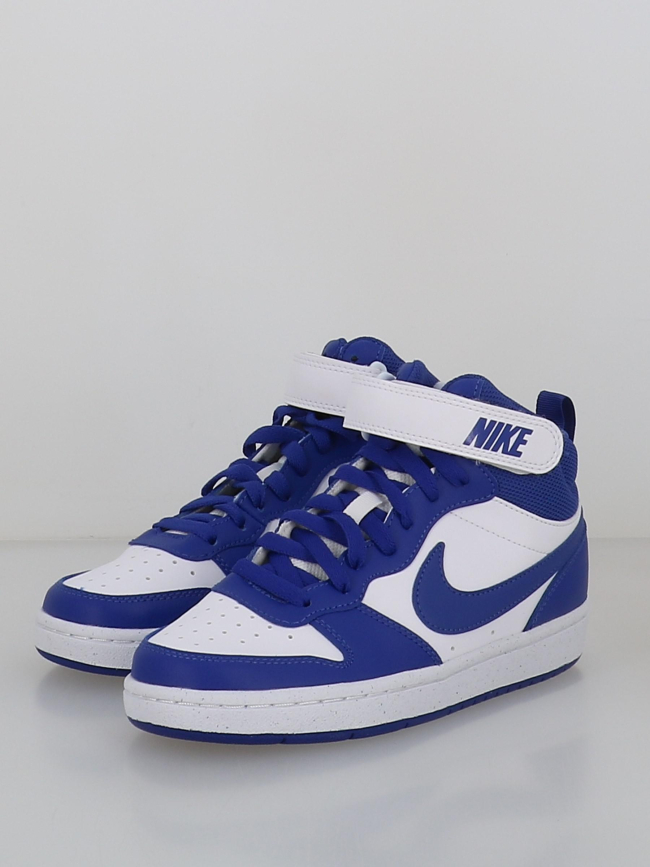 Baskets montantes court borough gs bleu blanc enfant - Nike