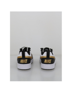 Baskets court borough recraft noir blanc doré enfant - Nike