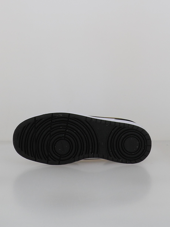 Baskets court borough recraft noir blanc doré enfant - Nike