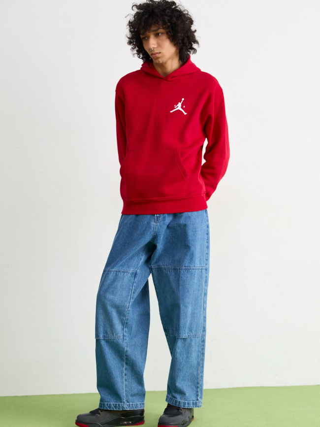 Sweat à capuche jumpman fleece rouge homme - Nike