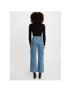 Pull fin ajusté à col roulé menthyo noir femme - Morgan